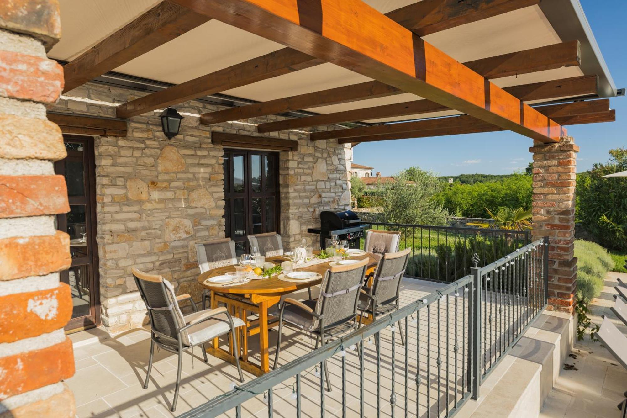 Wunderschöne Villa Jurinea mit privaten Pool Barat  Exterior foto